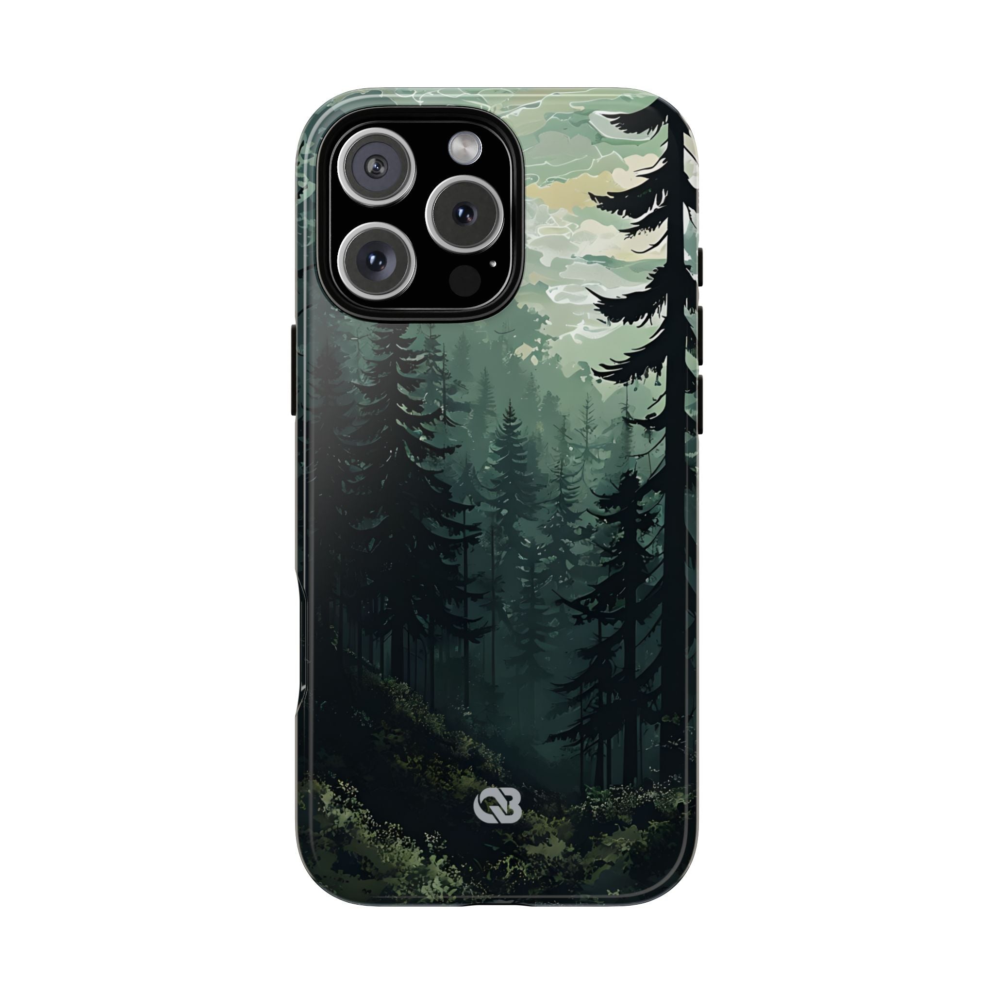 Misty Pine Shadow · Tough Phone Case for iPhone