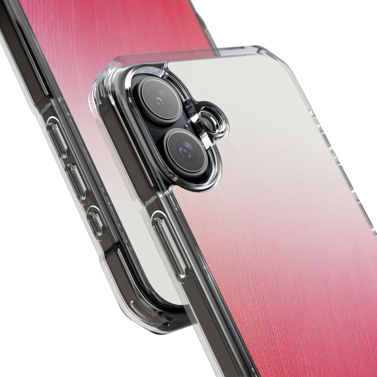 Rose Haze · Clear Impact Magnetic Phone Case for iPhone · Pink