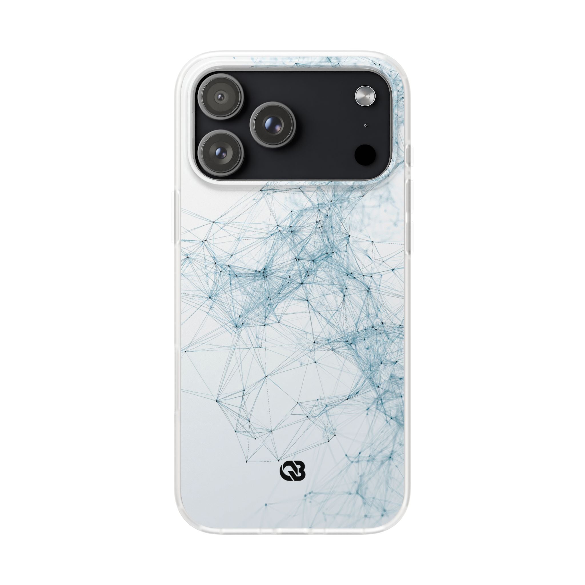 Blue Lite Phone Case for iPhone - Glacial Neural Web