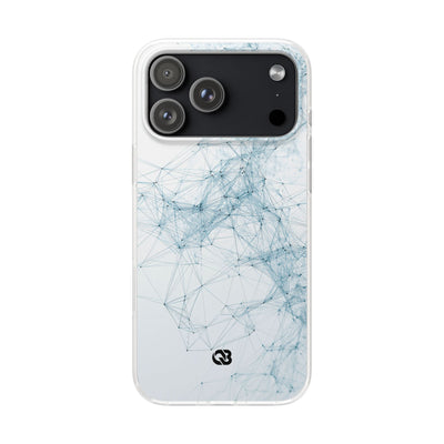 Blue Lite Phone Case for iPhone - Glacial Neural Web