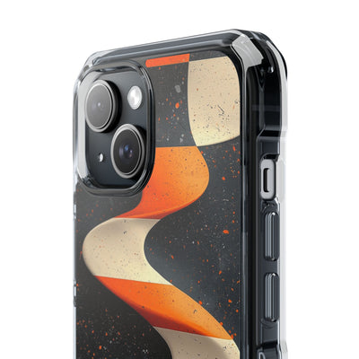Orange Grit Twist · Impact Handyhülle für iPhone · Magsafe
