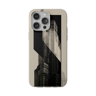 Beige Lite Phone Case for iPhone - Monolith Urban Grid