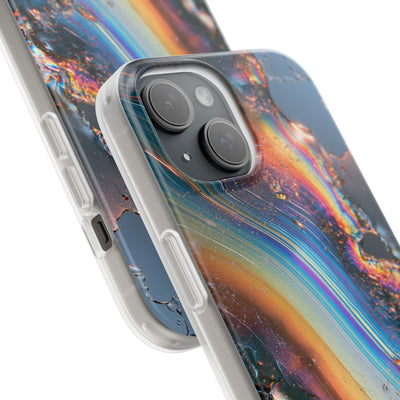 Prismatic Aura Flow · Lite Phone Case for iPhone ·  Blue