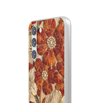 Carnelian Pearl Bloom · Lite Phone Case for Samsung · Orange