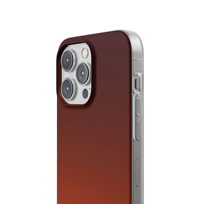 Orange Lite Phone Case for iPhone - Obsidian Ember Fade