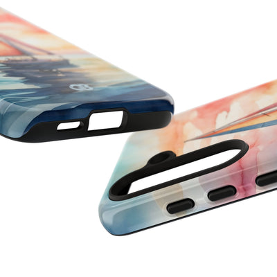 Crimson Horizon Sail · Tough Phone Case for Samsung