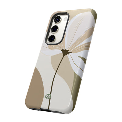Beige Tough Phone Case for Samsung - Sage Linen Magnolia