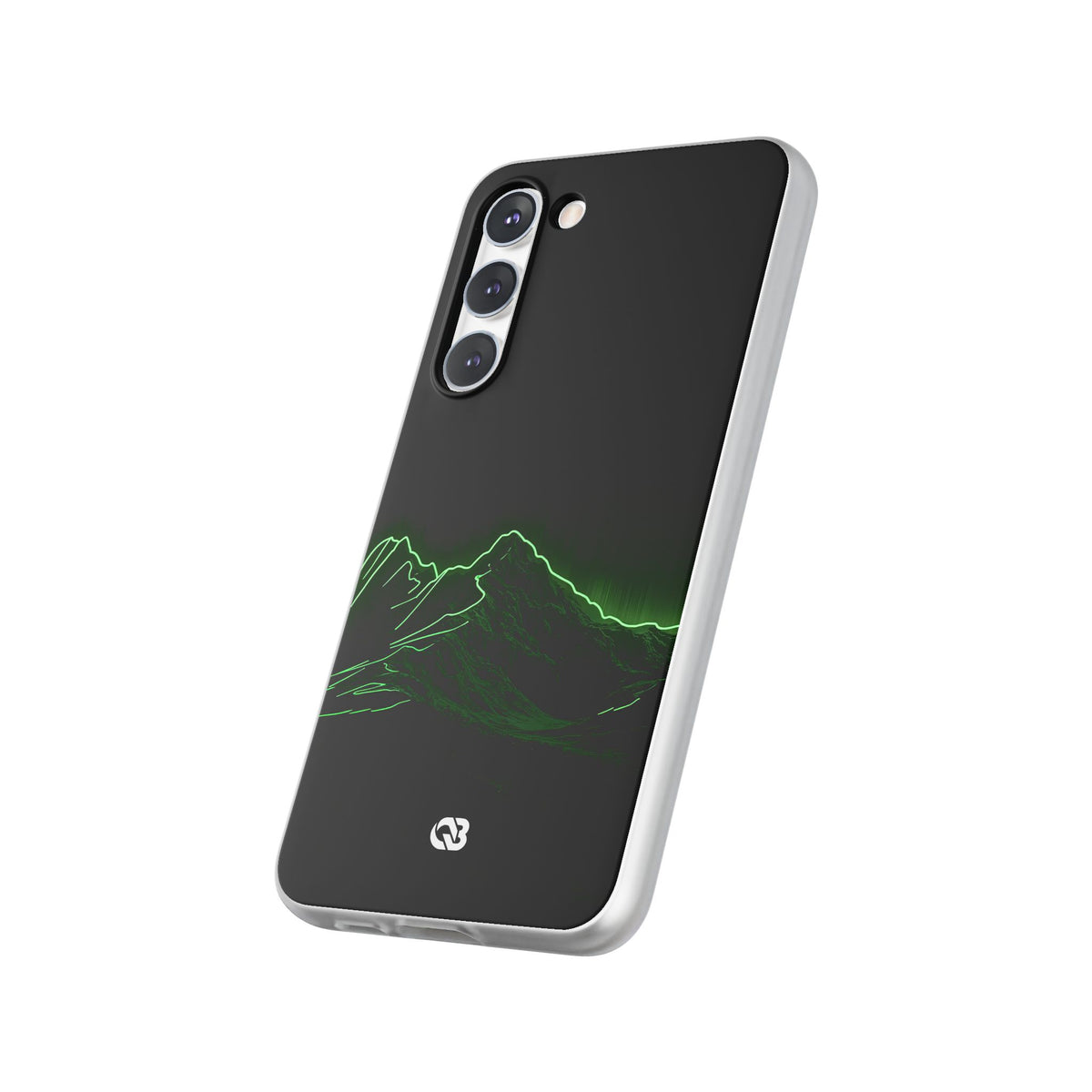 Nordic Mountain Contour · Lite Phone Case for Samsung · Black
