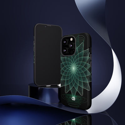 Verdant Harmonic Bloom · Tough Phone Case for iPhone · Black
