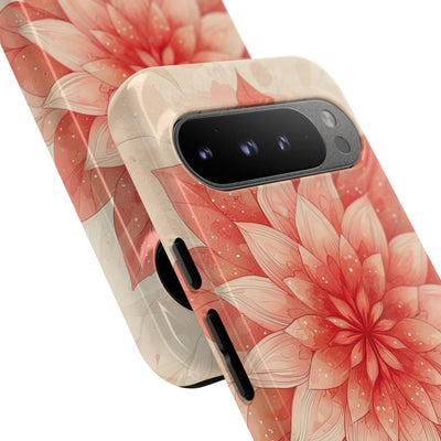 Coral Layered Bloom · Tough Etui na telefon dla Google Pixel
