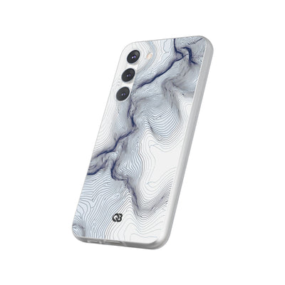 White Lite Phone Case for Samsung - Nordic Ridge Topo