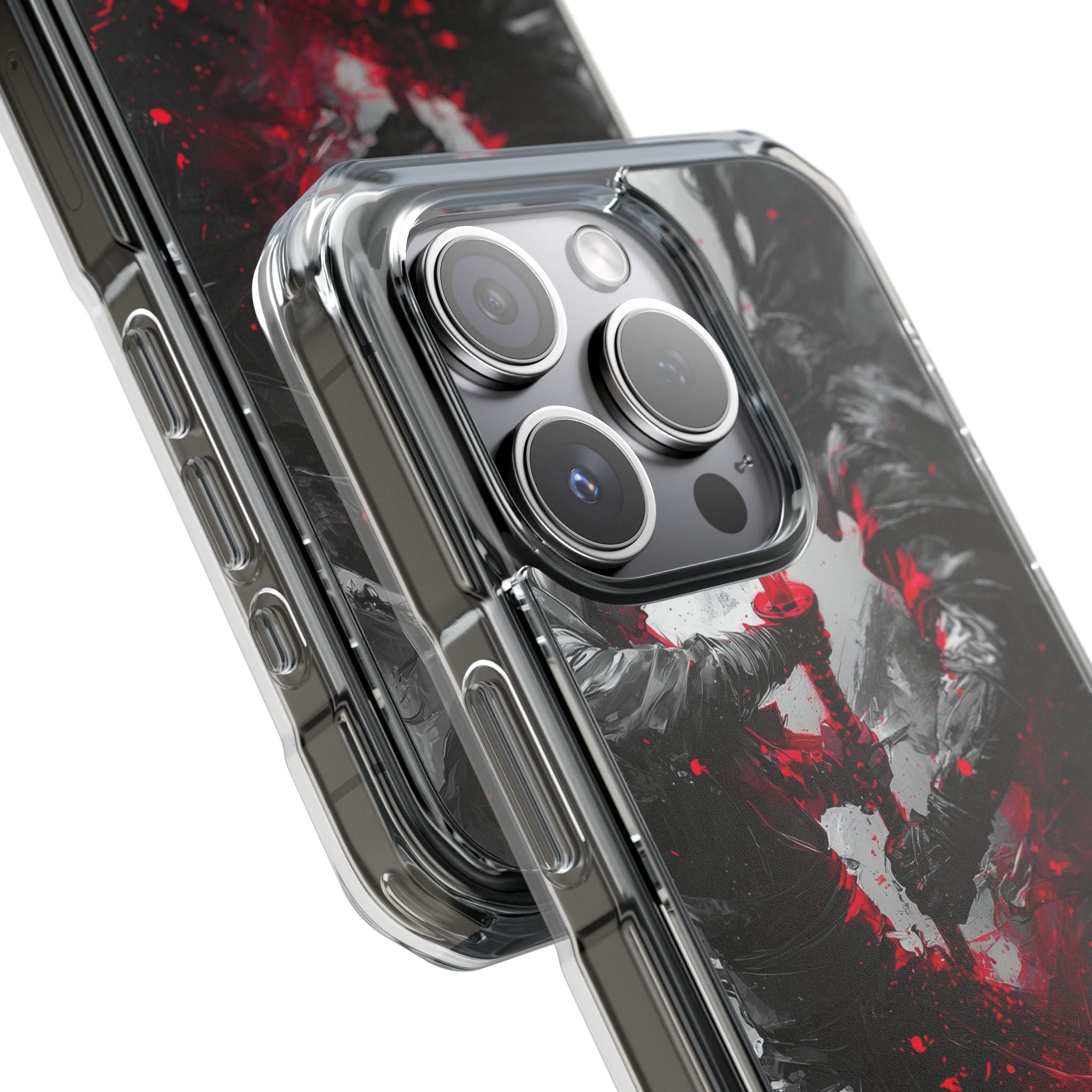 Shattered Crimson Duel · Impact Hoesje voor iPhone · Magsafe