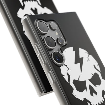 Shattered Bolt Skull · Soft Phone Case for Samsung