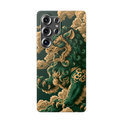 Imperial Guardian Lion · Lite Phone Case for Samsung · Green