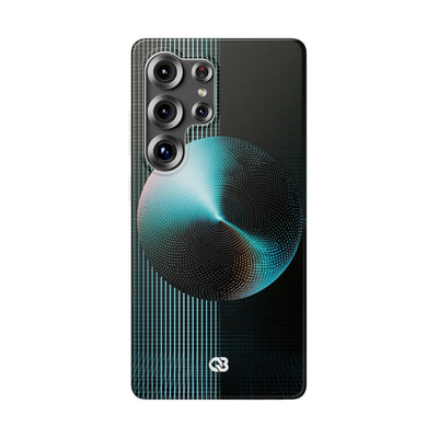 Blue Lite Phone Case for Samsung - Cyan Vector Sphere