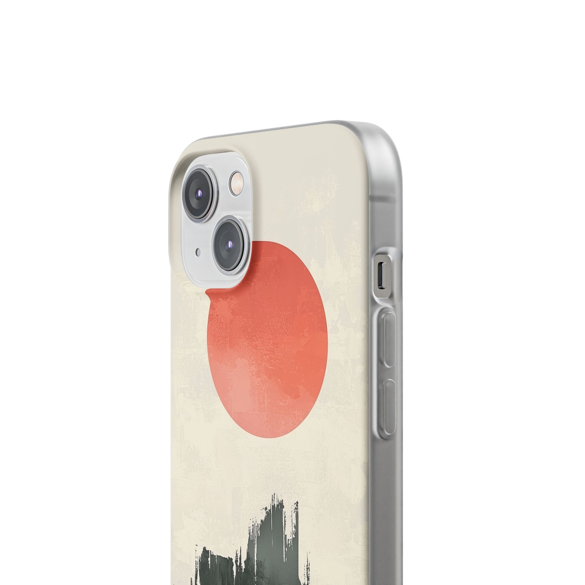 Crimson Sun Strokes · Soft Phone Case for iPhone