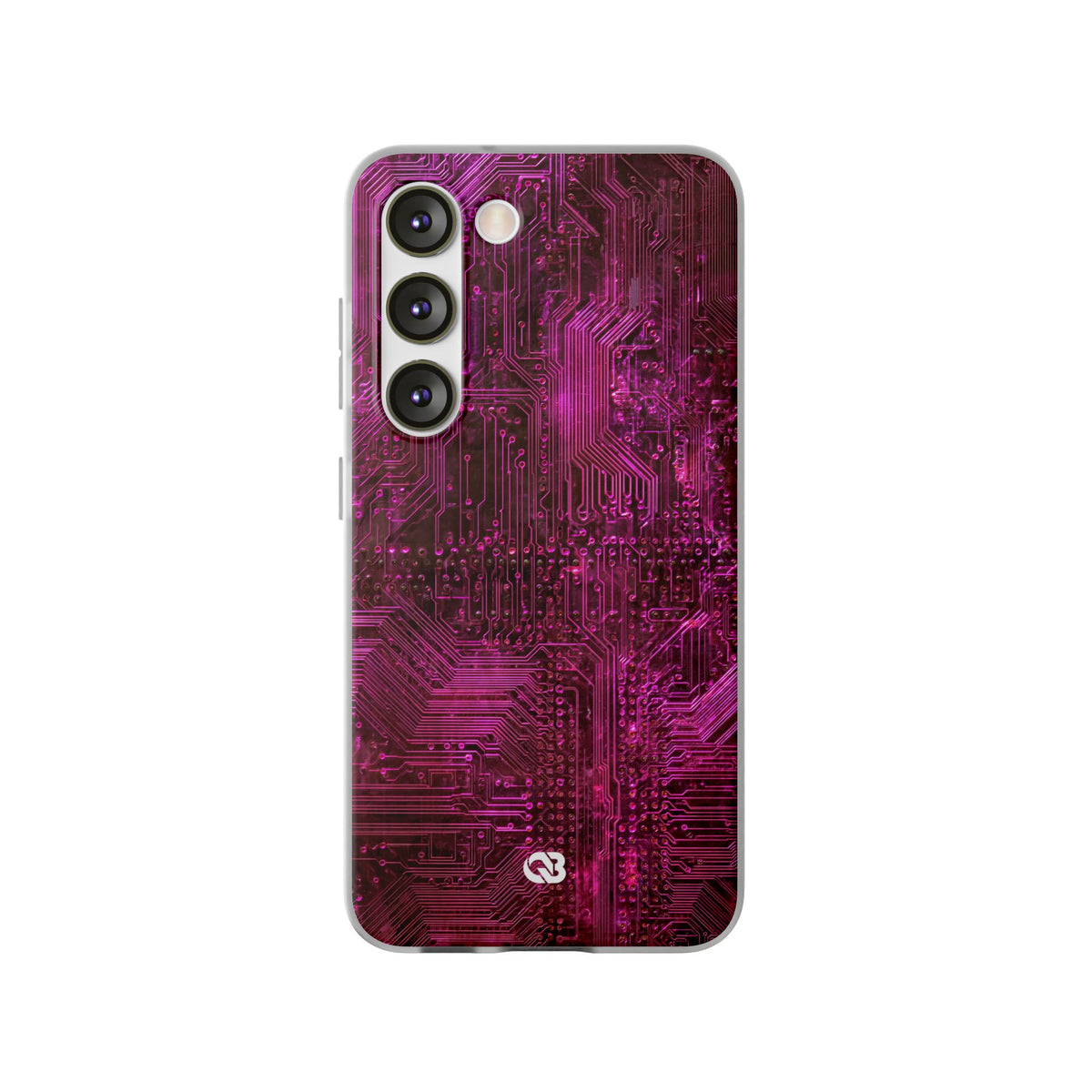 Magenta Circuit Trace · Lite Phone Case for Samsung · Pink