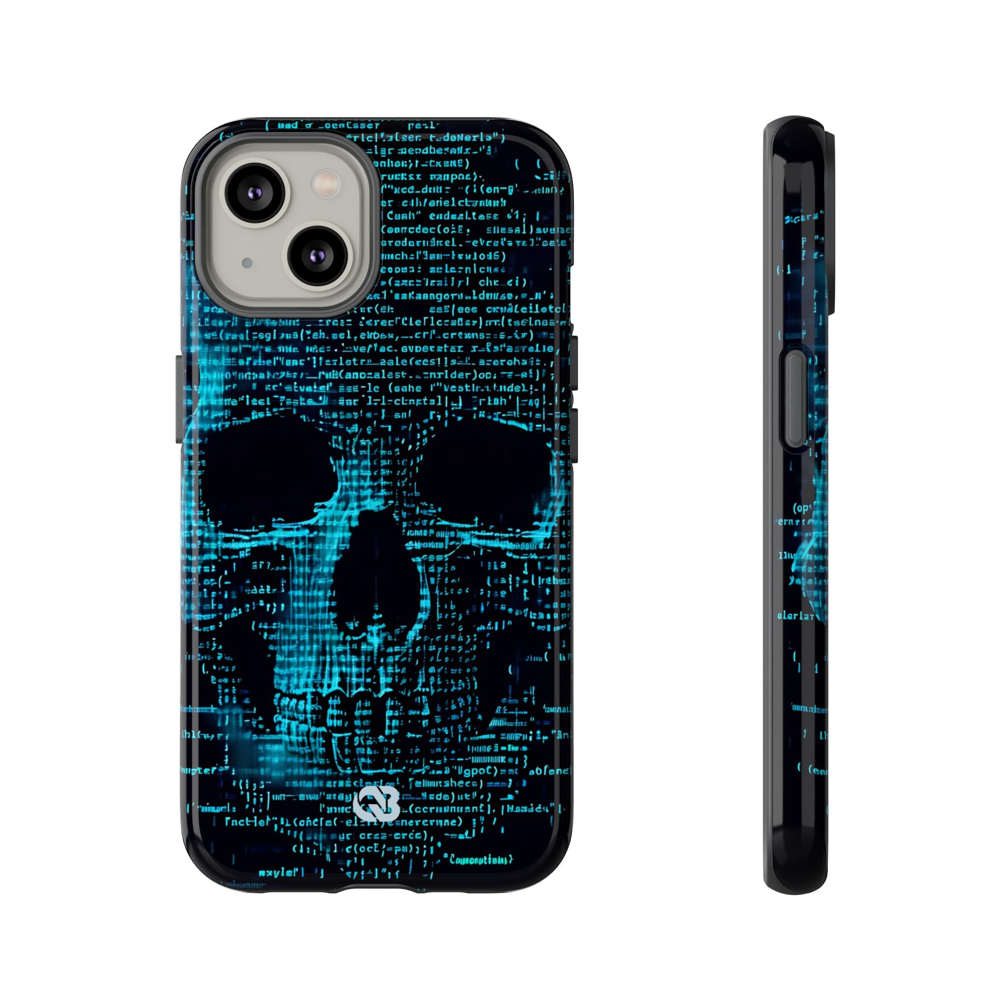 Cyan Glitch Skull · Tough