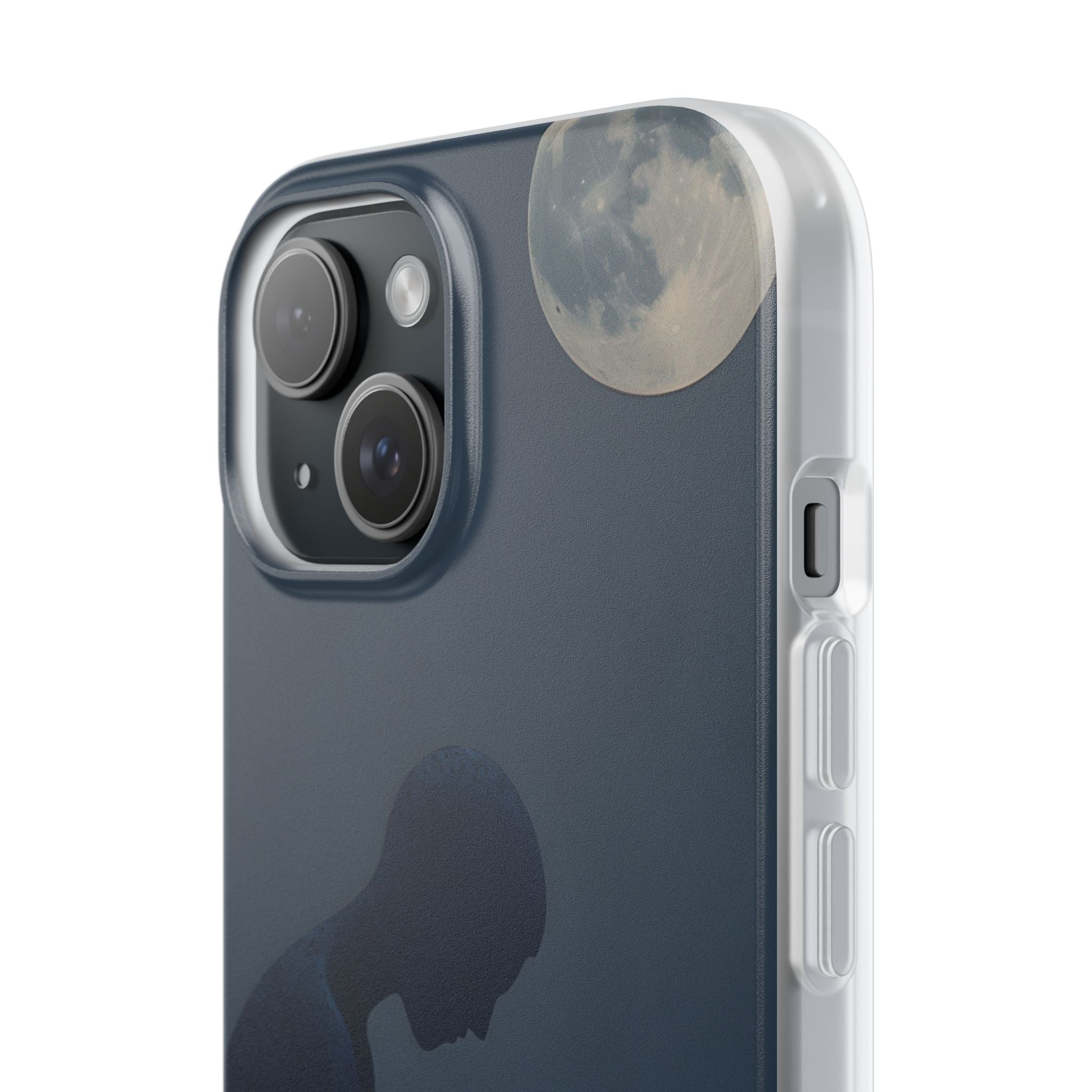 Obsidian Lunar Orb · Soft Phone Case for iPhone