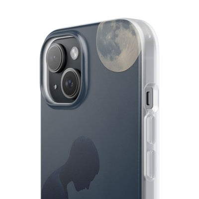 Obsidian Lunar Orb · Soft Phone Case for iPhone