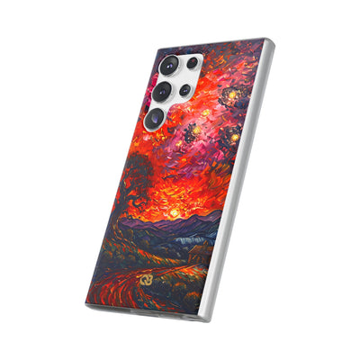 Molten Sky Tree · Soft Handyhülle für Samsung