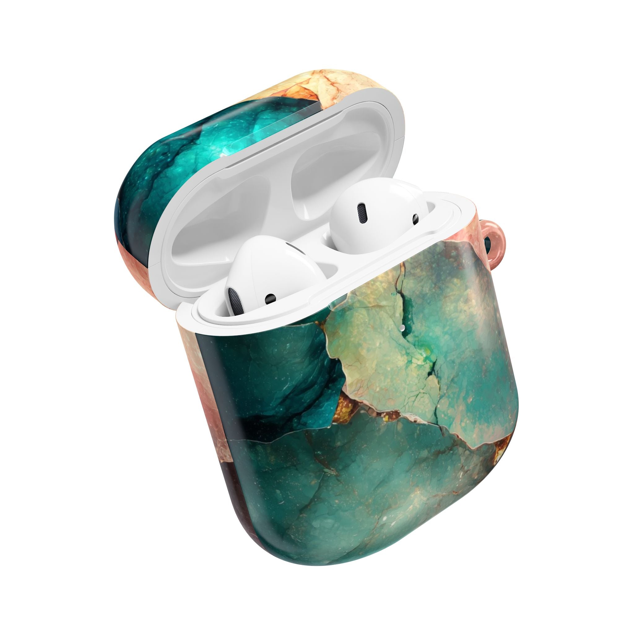 Fractured Gemstone Teal - AirPods Case