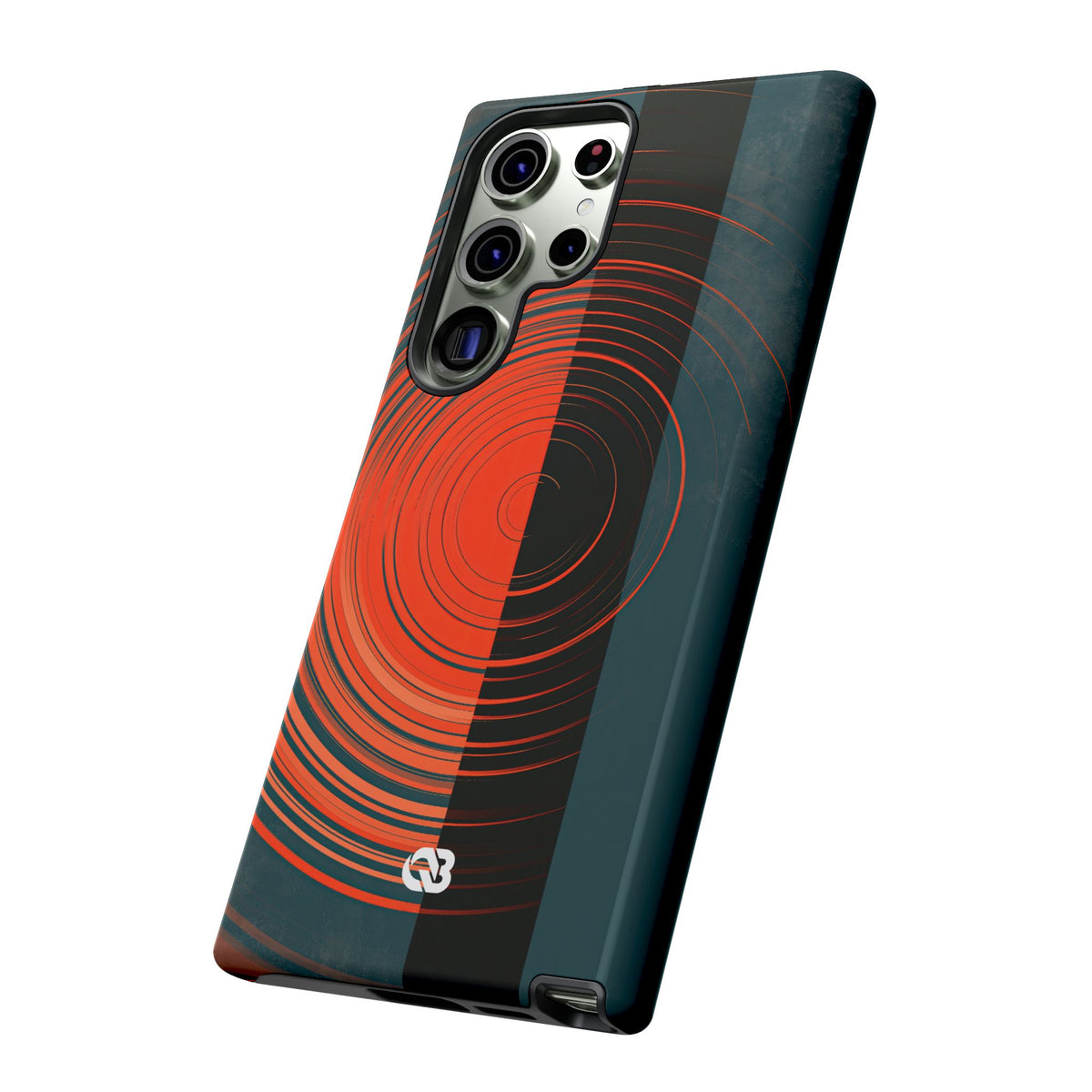 Teal Tough Phone Case for Samsung - Burnt Slate Radial