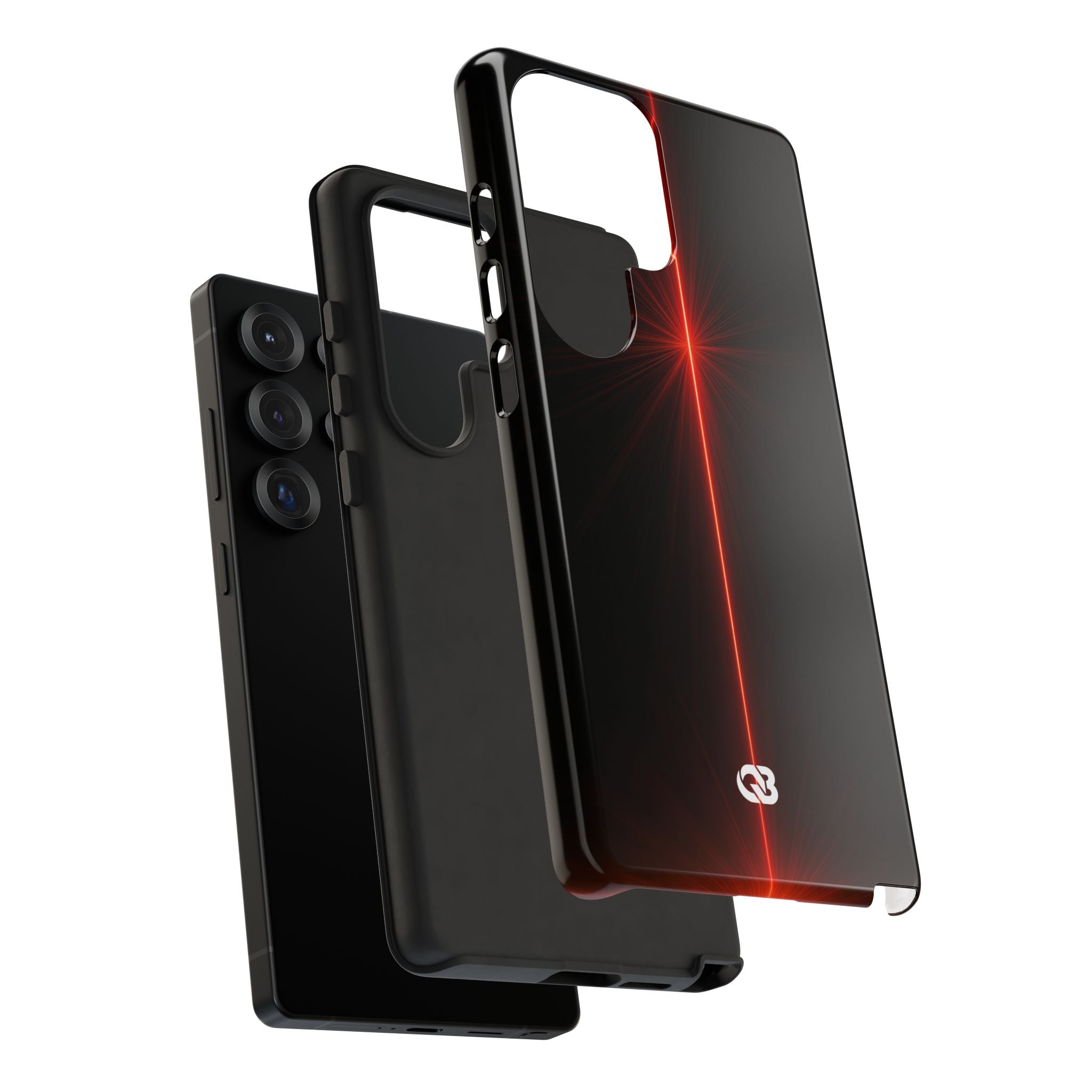 Red Tough Phone Case for Samsung - Crimson Flare Vector