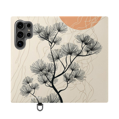 Spiky Tree Sunset - Samsung S24 Ultra Case - Wallet