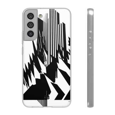 White Lite Phone Case for Samsung - Shattered Vector Spire