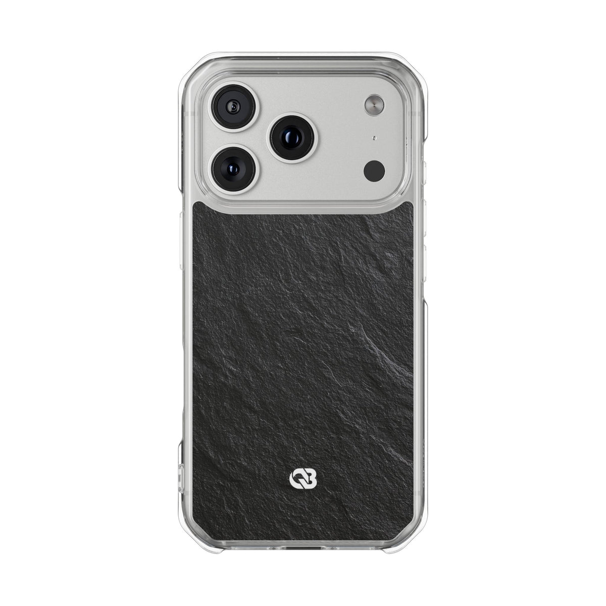 Obsidian Slate · Clear Impact Magnetic Phone Case for iPhone ·  Black
