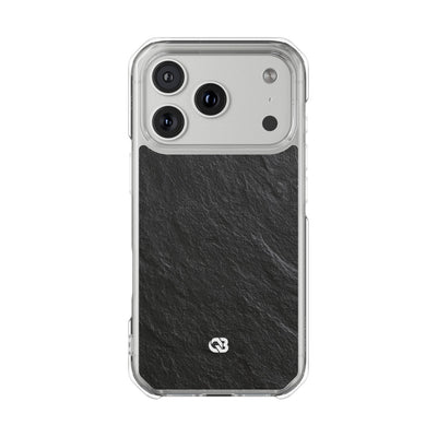 Obsidian Slate · Clear Impact Magnetic Phone Case for iPhone ·  Black