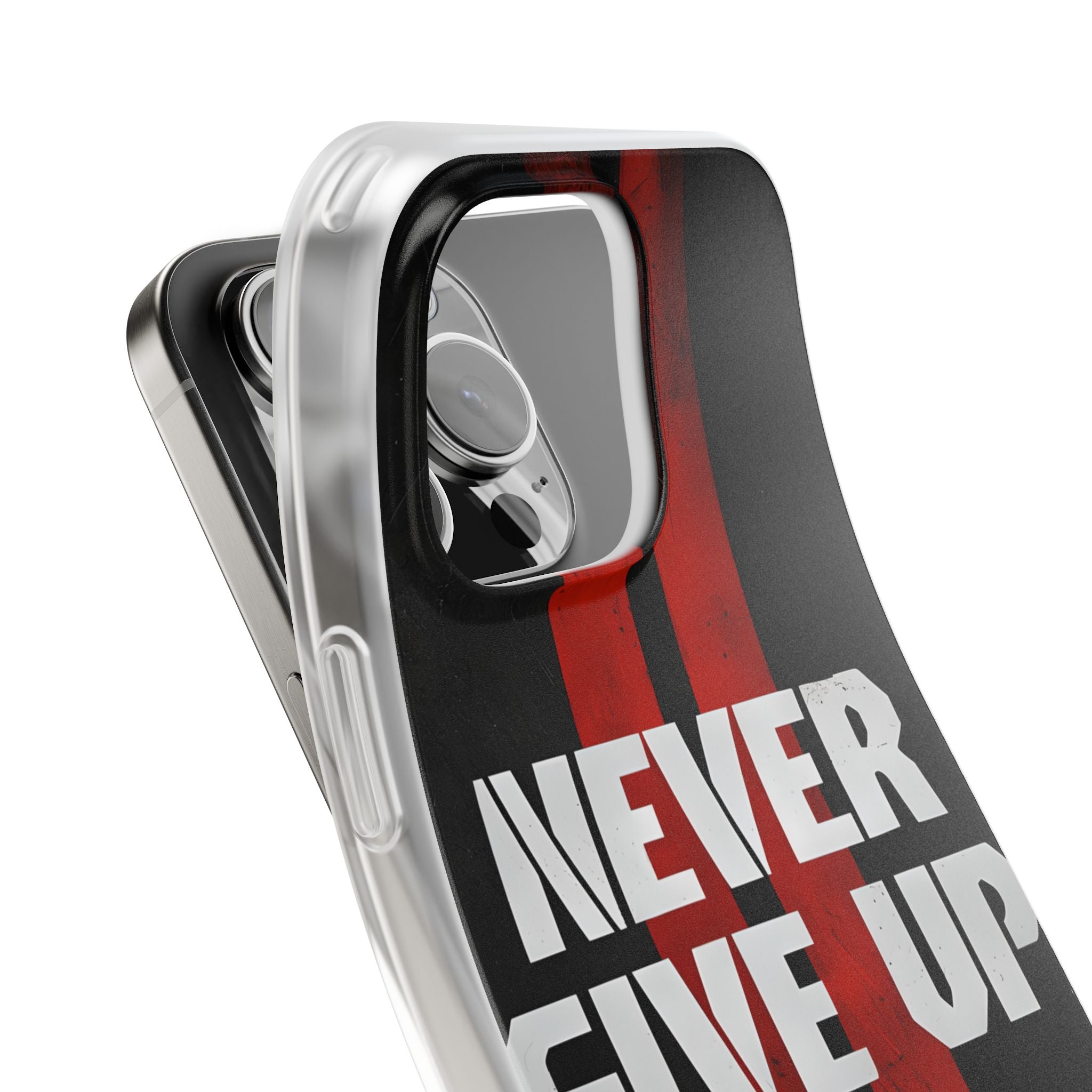 Crimson Grit Resolve · Soft Custodia per iPhone