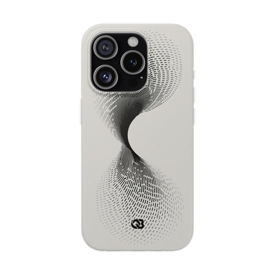White Lite Phone Case for iPhone - Linear Torsion Grid