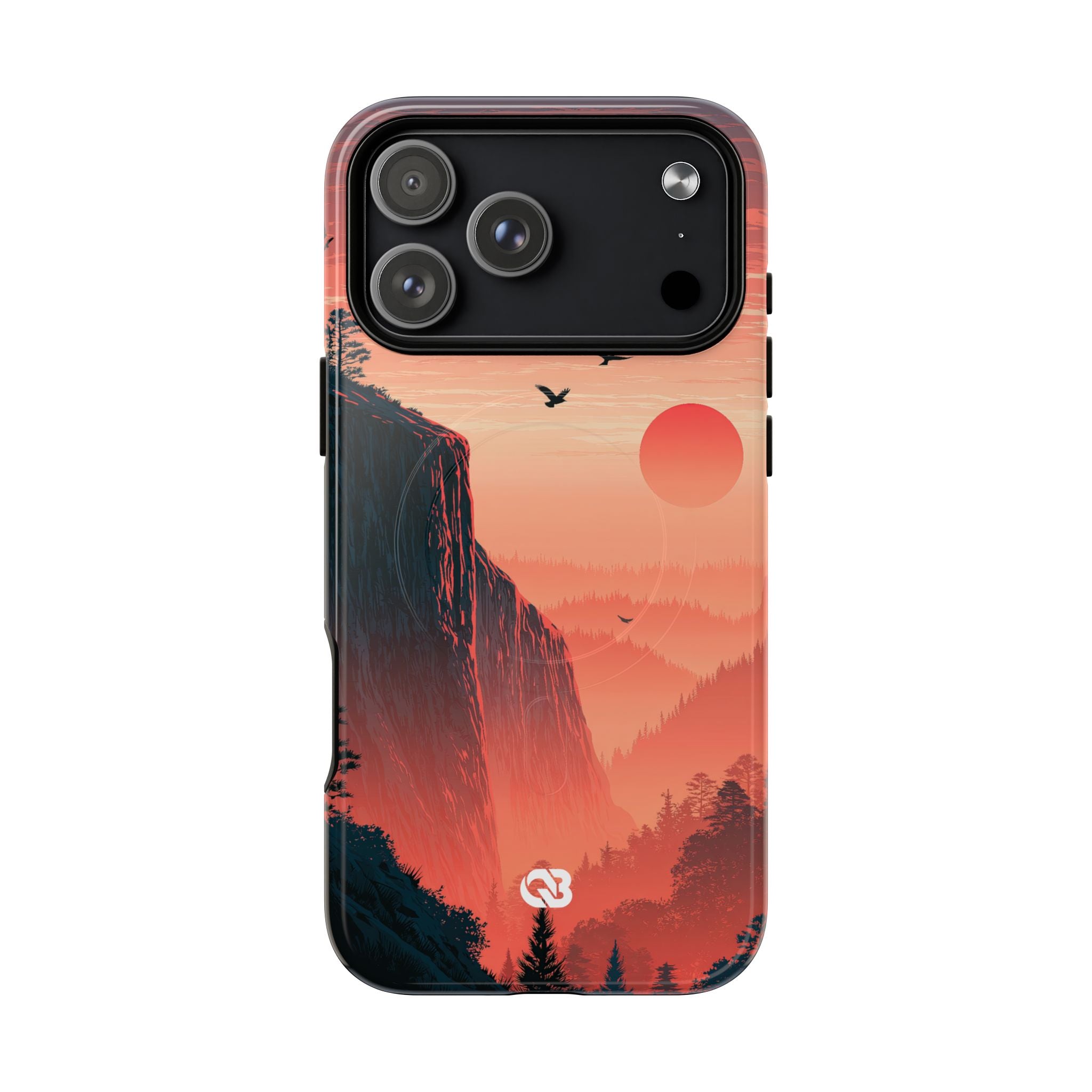 Orange Tough 2.0 Magsafe Phone Case for iPhone - Crimson Ridge Flight