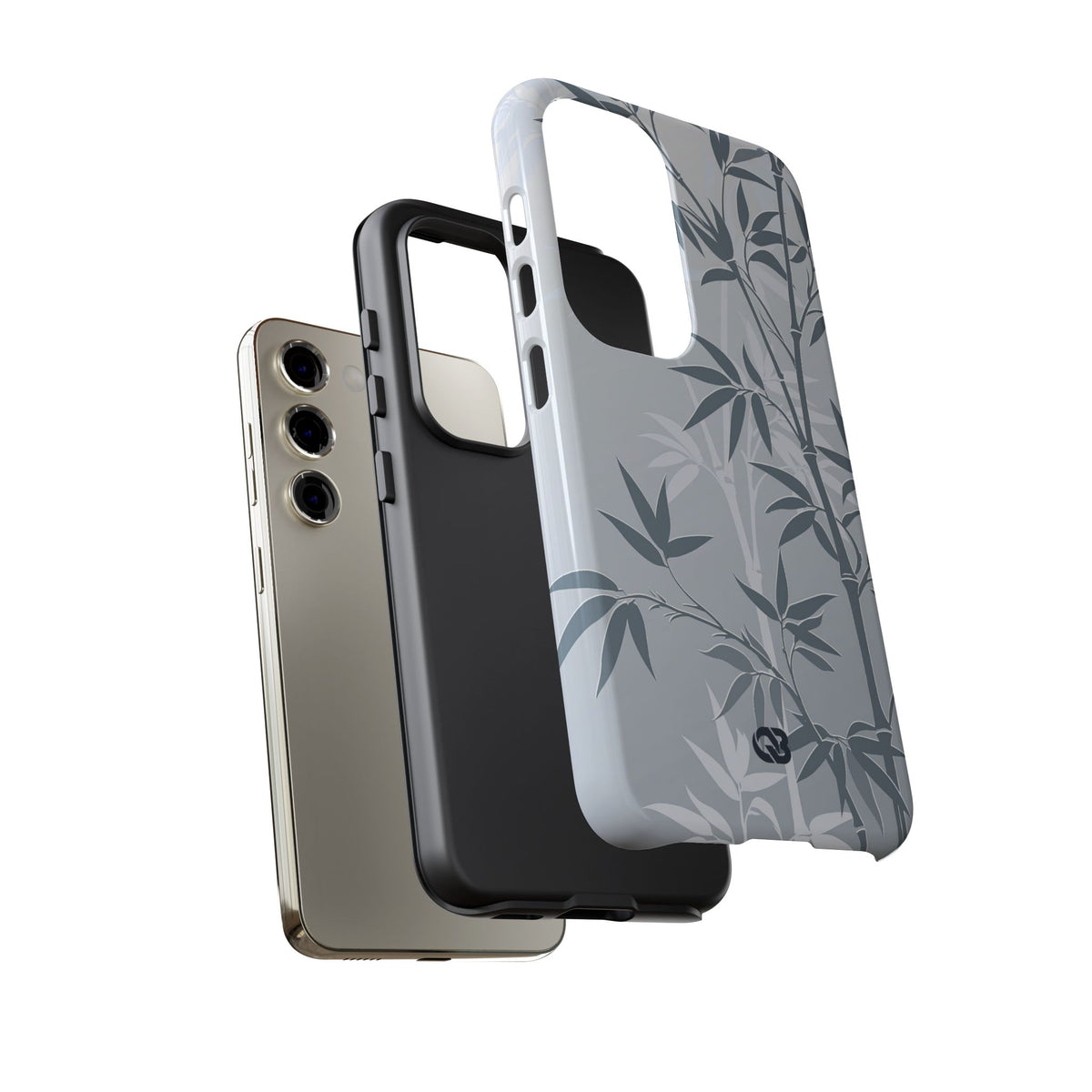 Misty Bamboo Grove · Tough Phone Case for Samsung · Blue