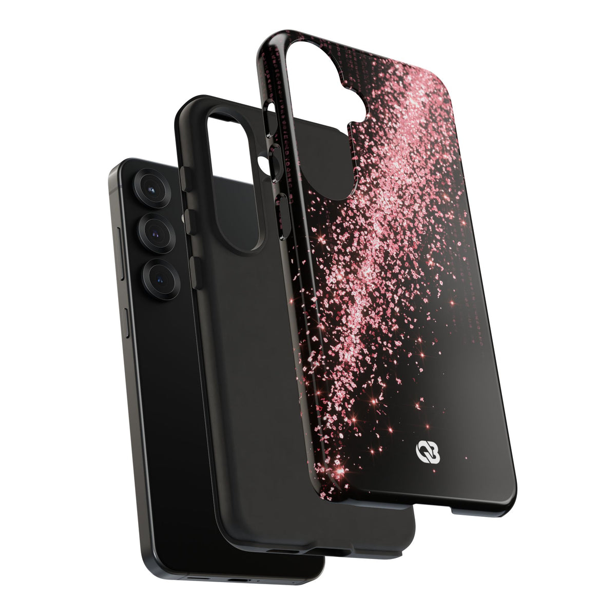 Rose Digital Cascade · Tough Phone Case for Samsung · Pink