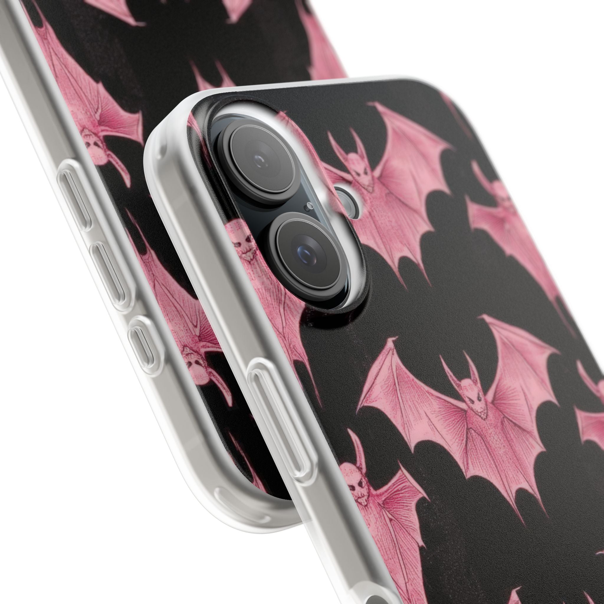 Pink Batwave iPhone 16 Case - Soft