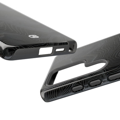 Obsidian Contour Elevation · Tough Phone Case for Samsung · Black