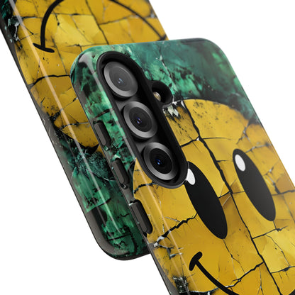 Cracked Smiley Samsung S25 Plus Case - Tough