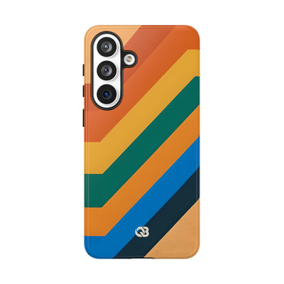Retro Ridge Lines · Tough Phone Case for Samsung