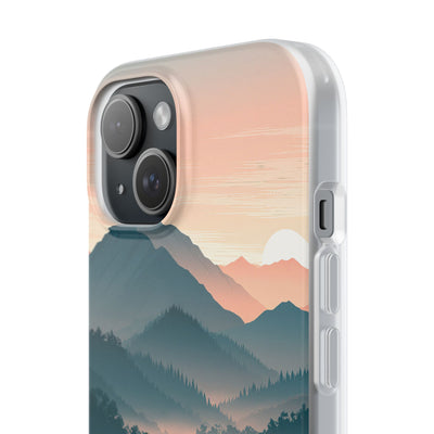 Teal Lite Phone Case for iPhone - Alpine Teal Horizon