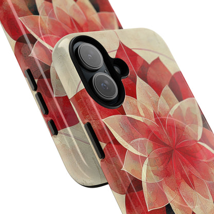 Crimson Bloom iPhone 16 Plus Case - Tough+