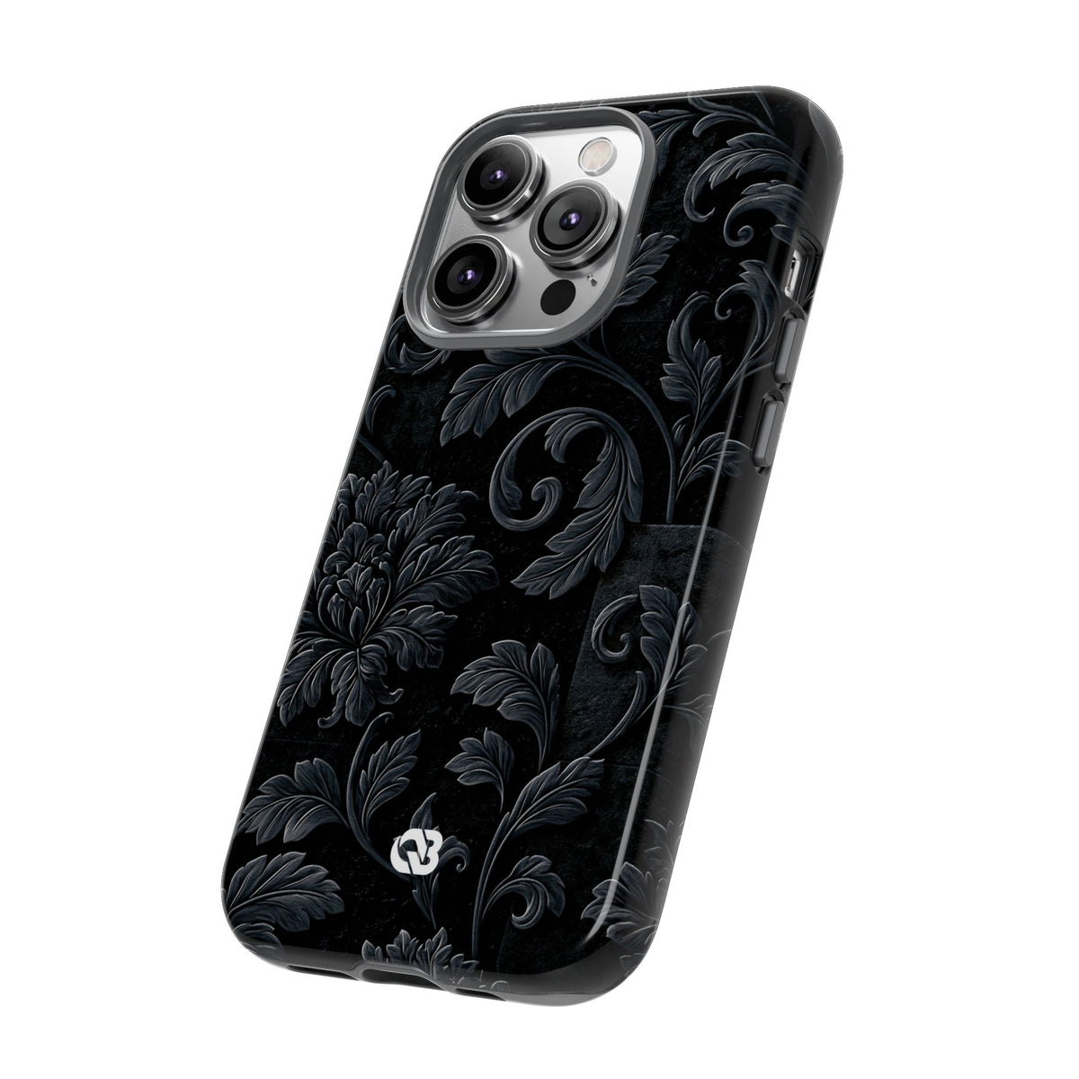 Obsidian Damask · Tough Phone Case for iPhone · Black
