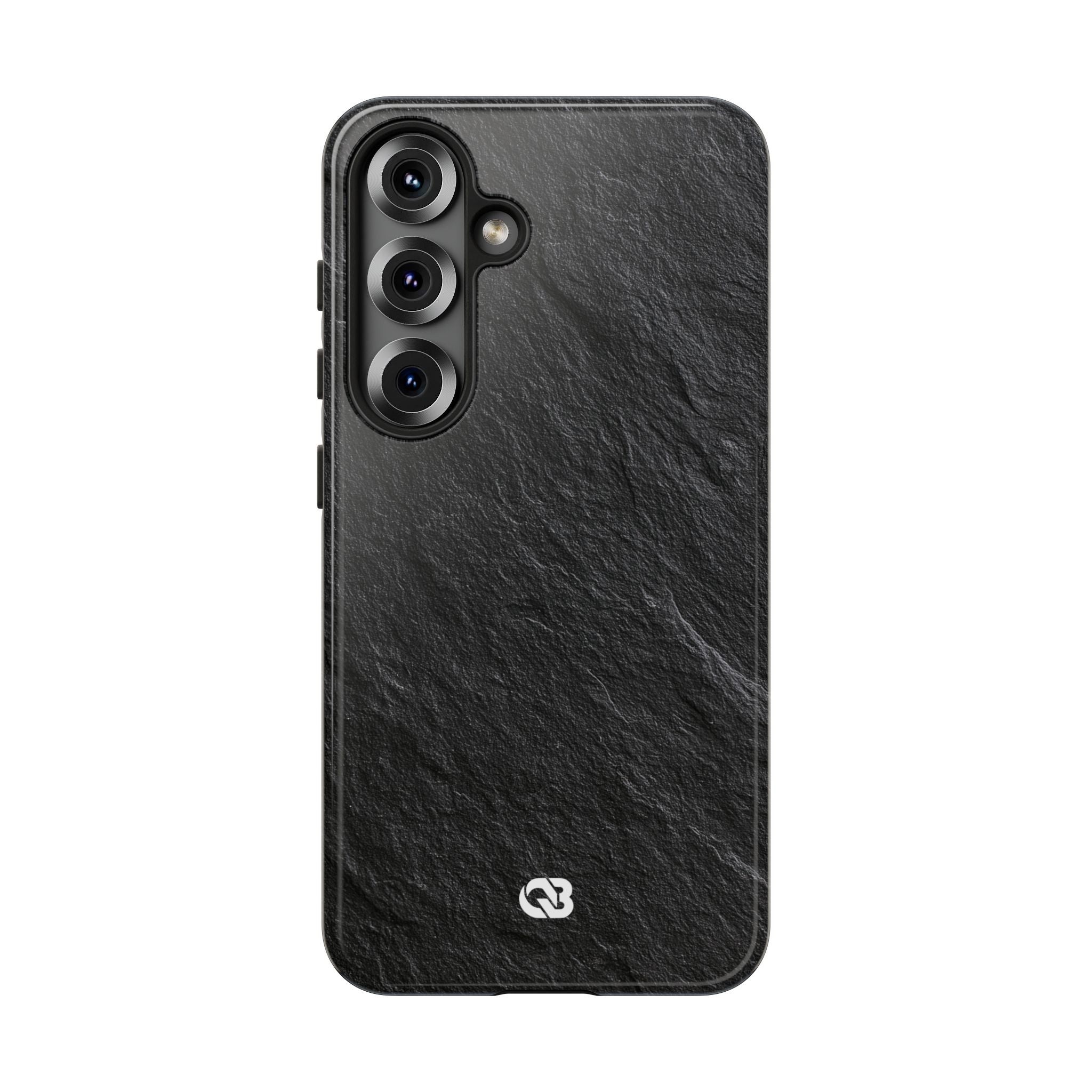 Black Tough Phone Case for Samsung - Raw Obsidian Slate