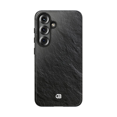 Black Tough Phone Case for Samsung - Raw Obsidian Slate