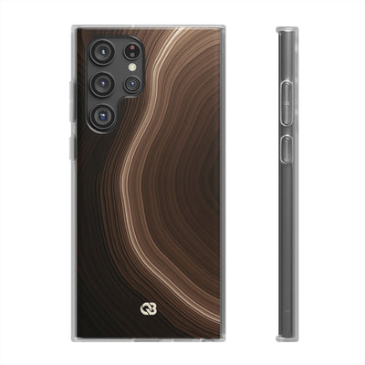 Umber Strata · Lite Phone Case for Samsung · Brown