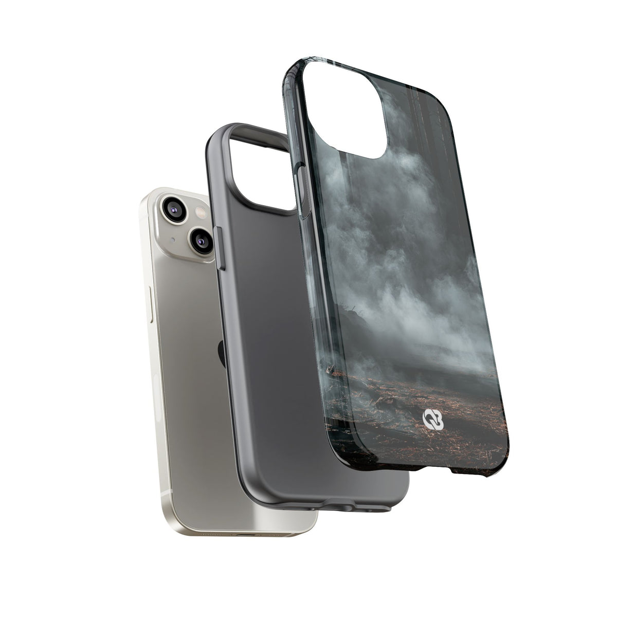 Shadowed Pine Mist · Tough Phone Case for iPhone · Black