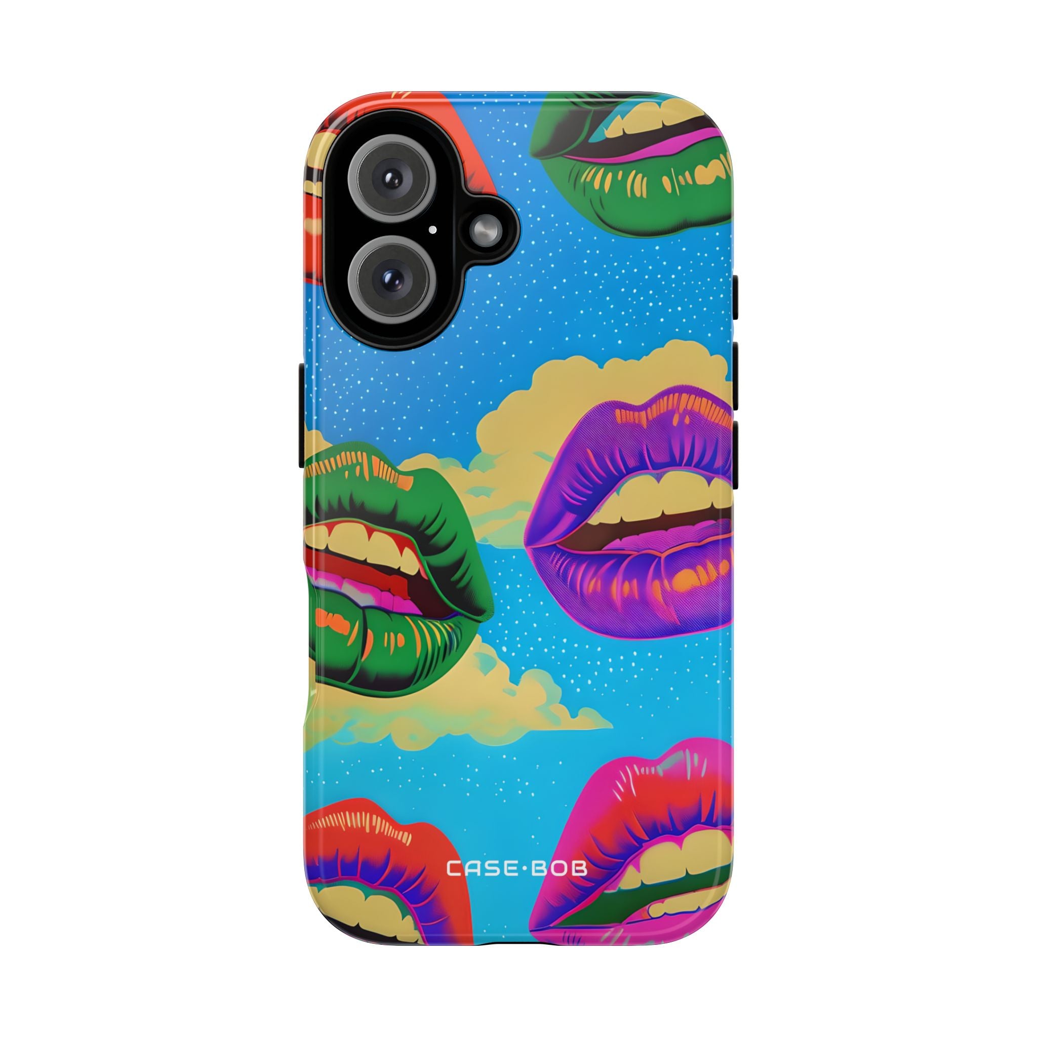 Colorful Lipscape iPhone 16 Case - Tough