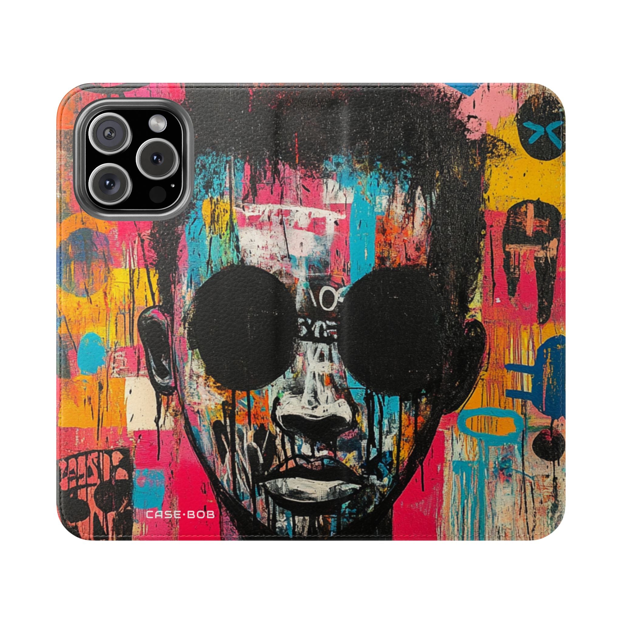 Black Orb Face - iPhone 16 Max Case - Wallet
